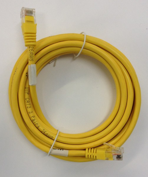 RJ12 Moulded Patch Cable Yellow 20m