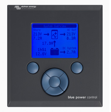 VE.Net Blue Power Panel with integrated VE.Bus connectivity.(Plastic surround) 